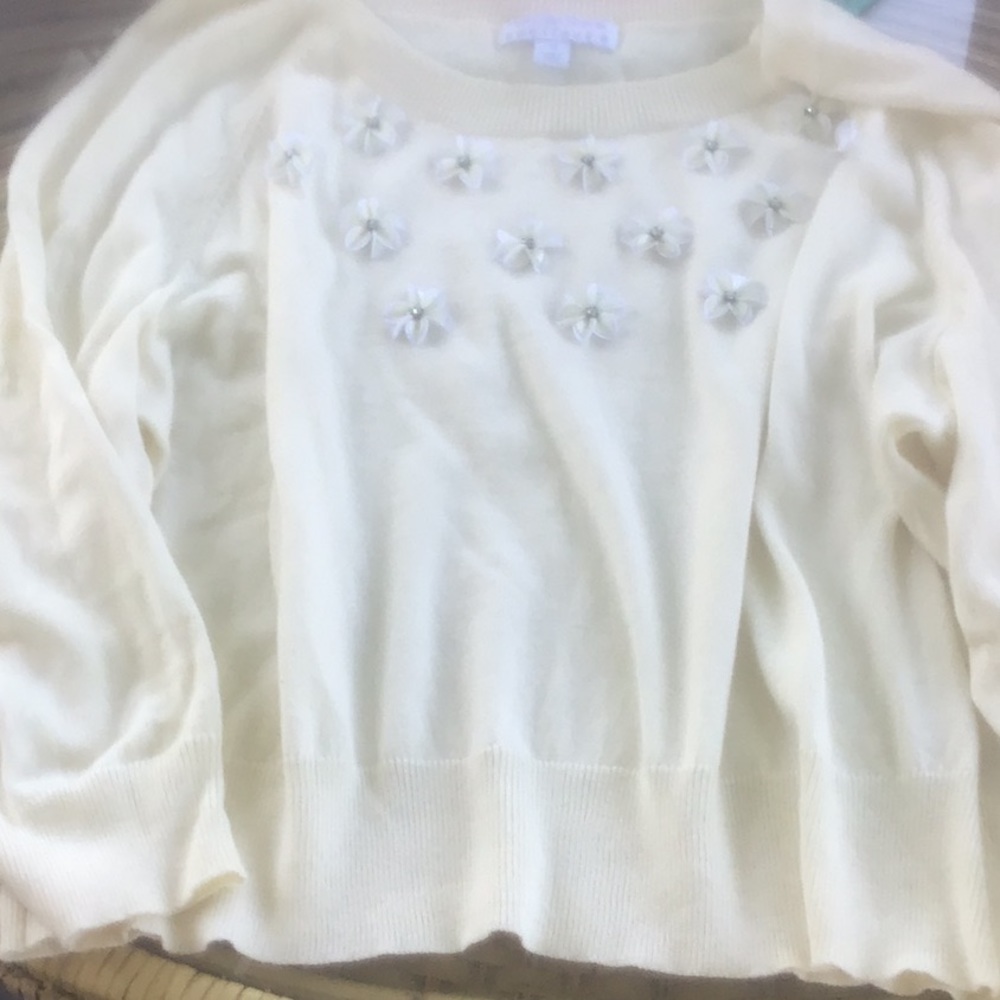New soft sweater with emblishment